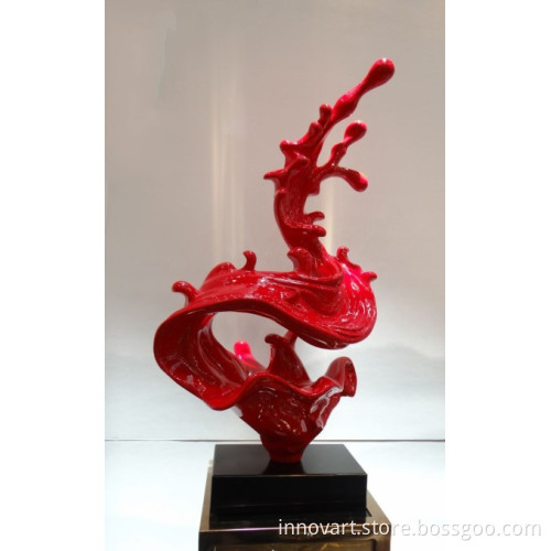 abstract polyresin sculpture art works